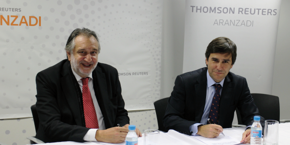 Thomson Reuters Aranzadi firma un convenio de colaboración con ADADE para la edición, impresión y digitalización de la revista ADADE/E-Consulting